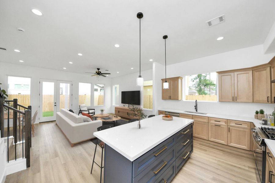 Expansive first floor living with open concept design. Expansive first floor living with open concept design.