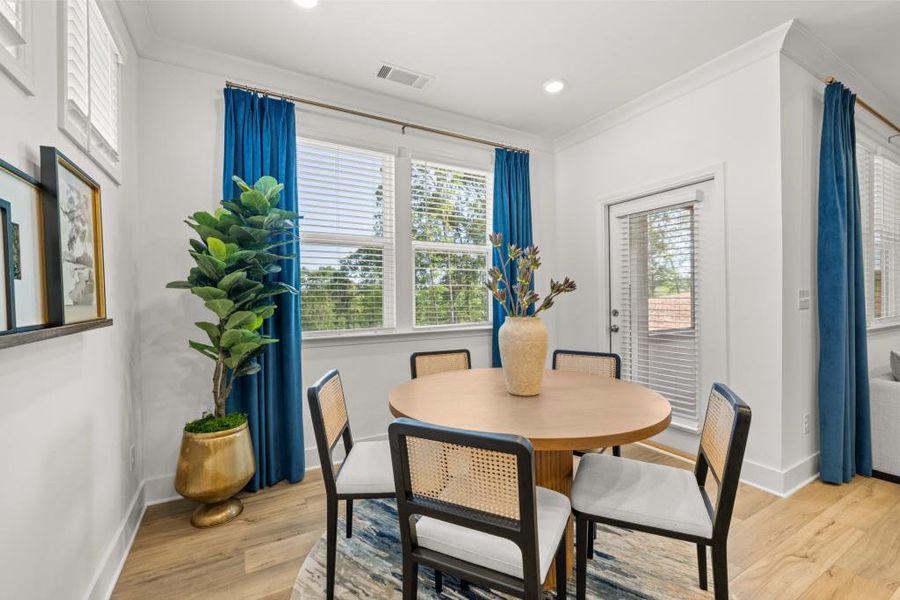 Furnished interior view inside a new home in The Court at Gainesville Township, Gainesville (Image 8).