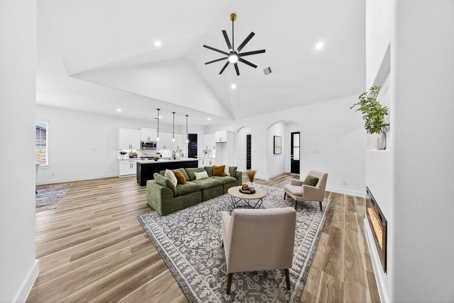 Furnished interior view inside a new home in , New Caney (Image 15).