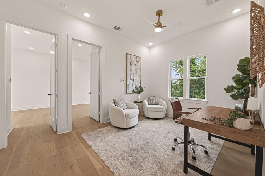 Furnished interior view inside a new home in , Houston (Image 15).