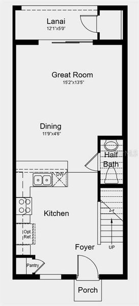 2D floor plan layout of this home in Skye Ranch Community Group Page, Sarasota, FL (Image 6).