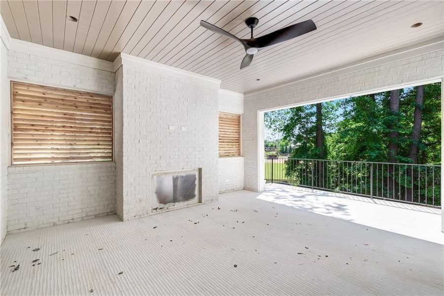 Exterior details and patio area of a home in , Atlanta (Image 4).