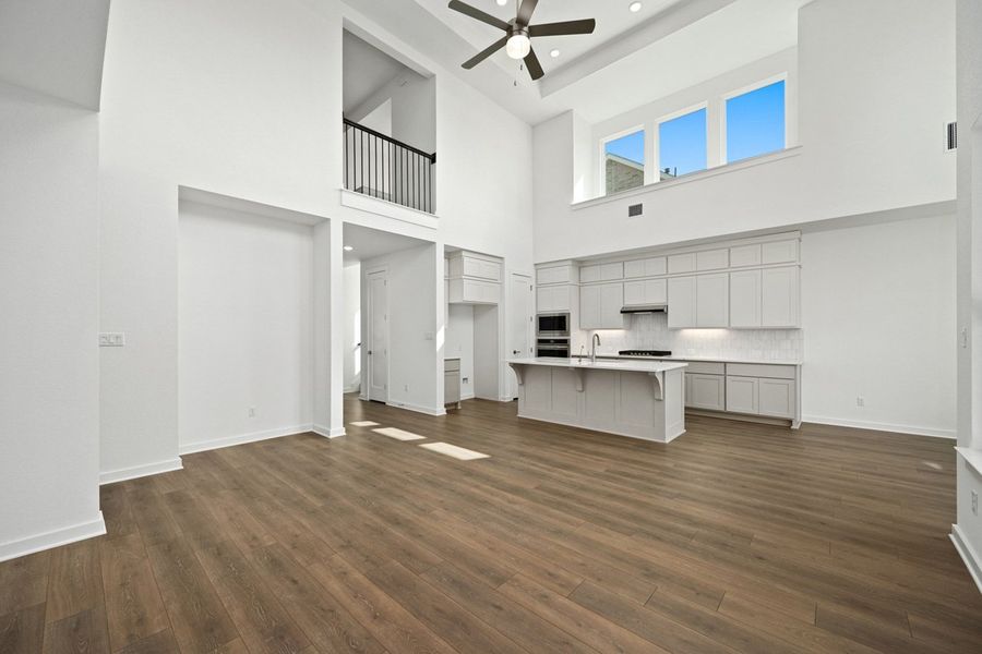 Representative Family Room - some options shown