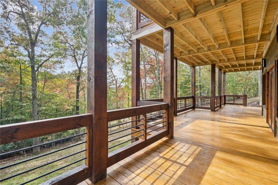 Exterior details and patio area of a home in , Mineral Bluff (Image 30).