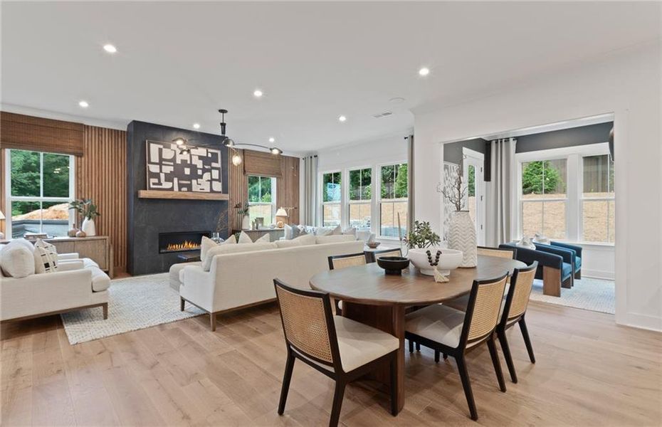 Furnished interior view inside a new home in Sterling Pointe, Cumming (Image 19).