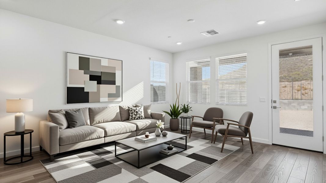 Furnished interior view inside a new home in The Buttes at Mystic, Peoria (Image 6).