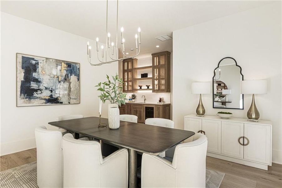 Furnished interior view inside a new home in , Alpharetta (Image 52).