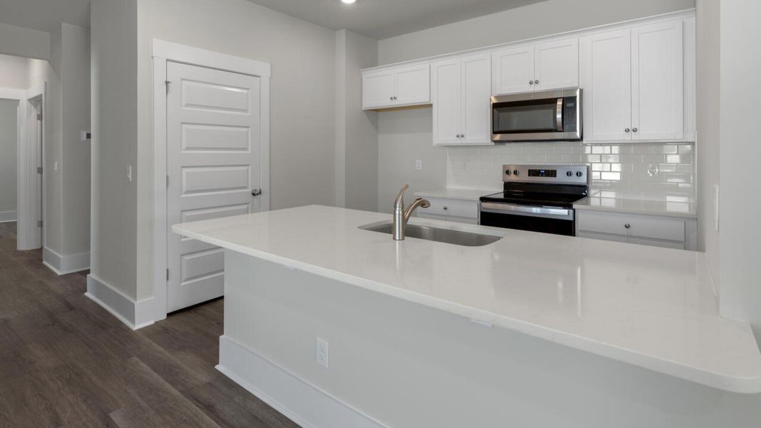 Furnished interior view inside a new home in Indigo Preserve Townhomes, Leland (Image 6).