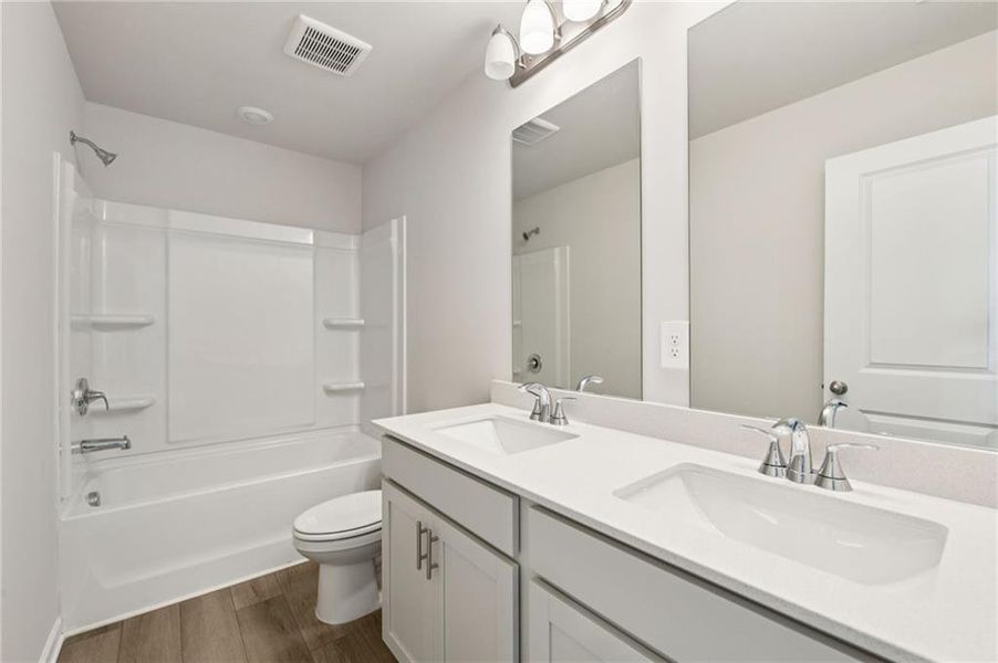Furnished interior view inside a new home in Martin Springs - Estate Series, Lawrenceville (Image 12). Furnished interior view inside a new home in Martin Springs - Estate Series, Lawrenceville (Image 12).