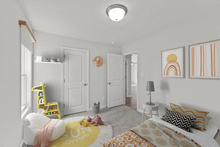 Furnished interior in a model home at The Villas in Newport (Image 16).