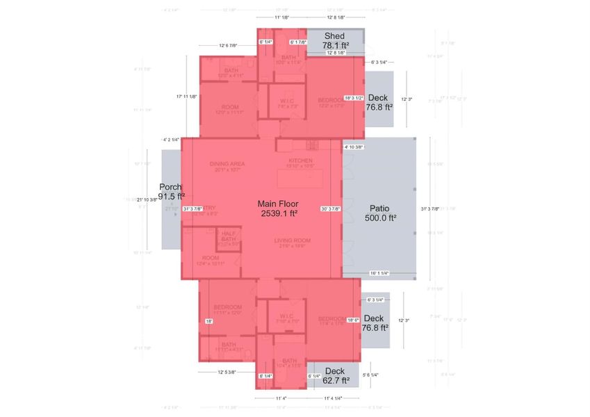 2D floor plan layout of this home in , Old Fort, NC (Image 4).
