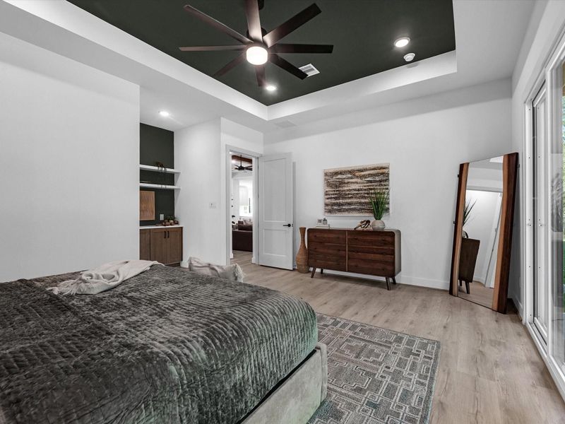 Another angle of the primary bedroom