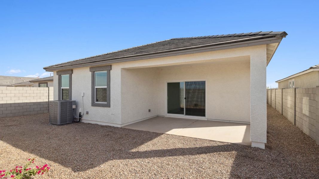 Exterior details and patio area of a home in Copper Falls, Buckeye (Image 18).