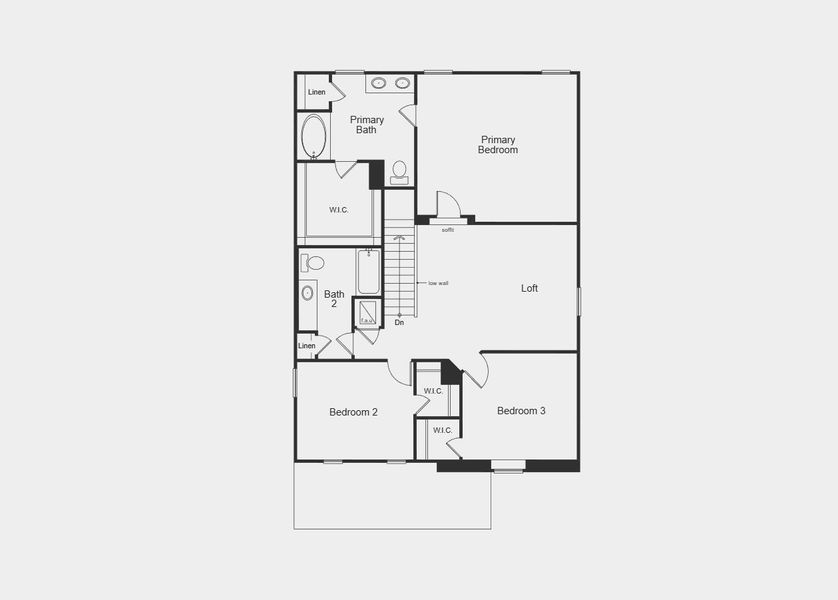 2D floor plan layout for the 2089 by KB Home in Maplewood, St. Augustine, FL (Image 11).