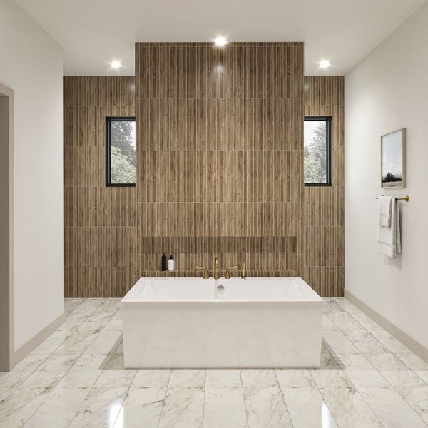 Furnished interior view inside a new home in , Dallas (Image 6).