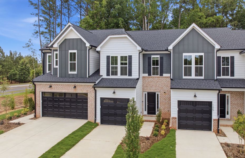 Representative exterior photo of a completed home built from the Hemingway by Pulte Homes in Cambria, Garner, NC (Image 22). Representative exterior photo of a completed home built from the Hemingway by Pulte Homes in Cambria, Garner, NC (Image 22).