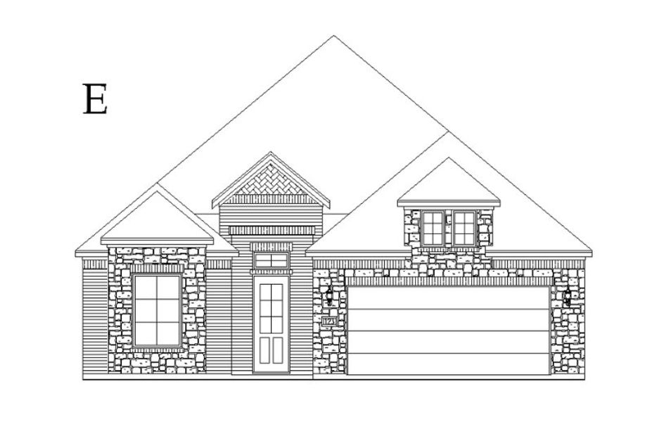 Representative rendering of the exterior for the Crockett by Windsor Homes (Image 6).