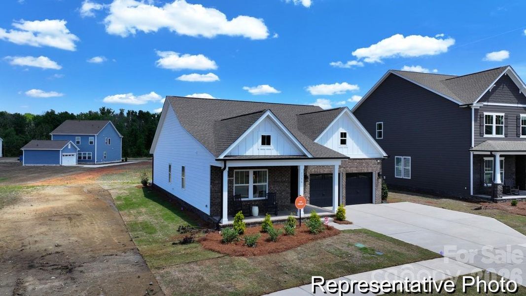 Front exterior of a new home in Colvin Park, Rock Hill, SC, highlighting curb appeal (Image 17).