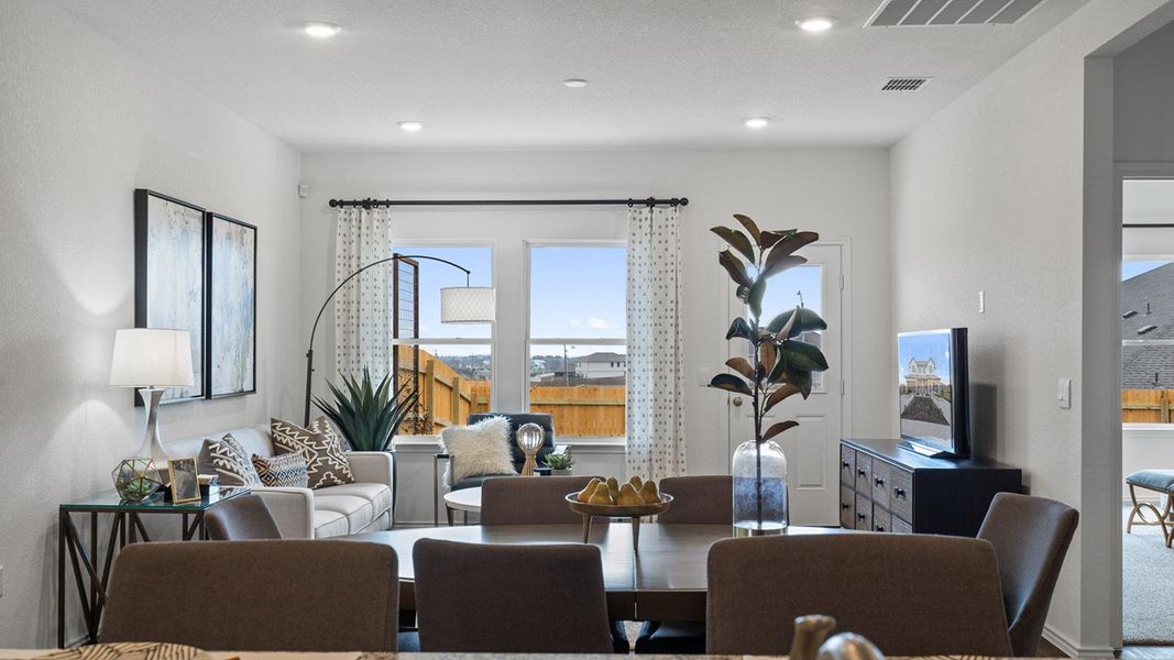 Furnished interior view inside a new home in Palomino, Manor (Image 27).