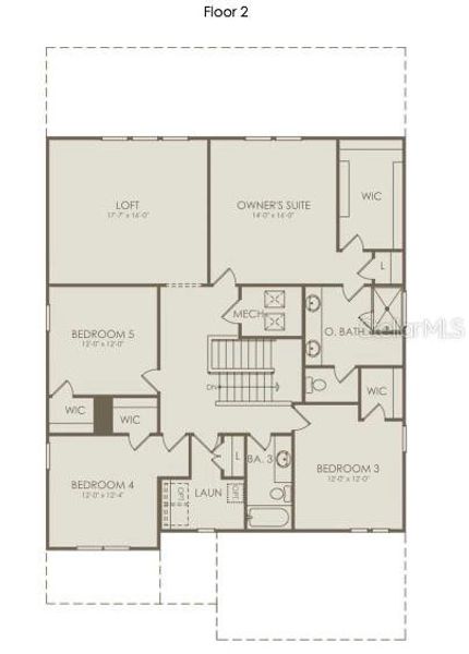 2D floor plan layout of this home in Willow Ridge, Montverde, FL (Image 6). 2D floor plan layout of this home in Willow Ridge, Montverde, FL (Image 6).