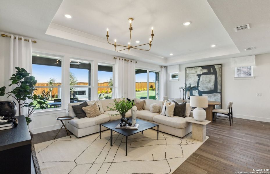 Furnished interior view inside a new home in , New Braunfels (Image 13).