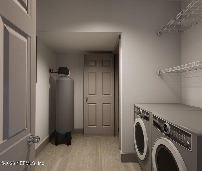 Furnished interior view inside a new home in , Jacksonville (Image 13).