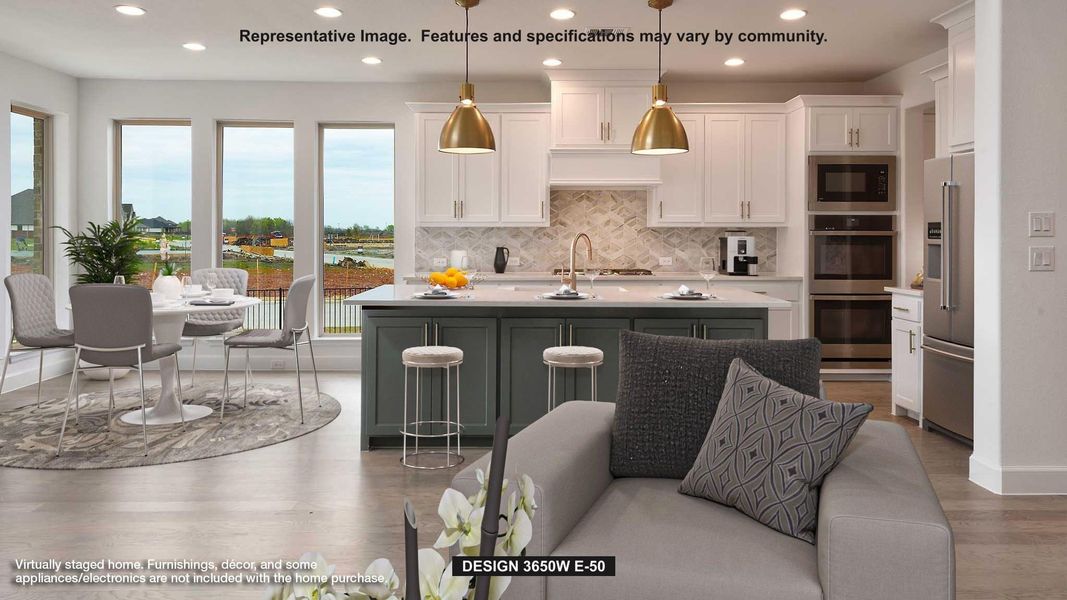 Furnished interior view inside a new home in Grange, Katy (Image 4).