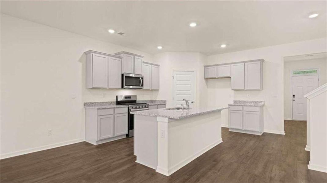 Furnished interior view inside a new home in Champion's Run, Lithonia (Image 6).