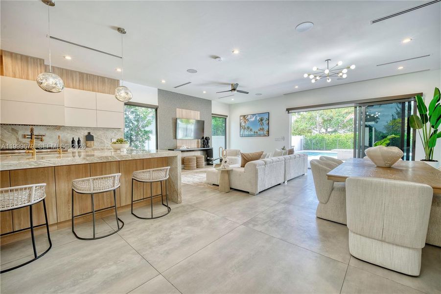 Furnished interior view inside a new home in , Fort Lauderdale (Image 50).