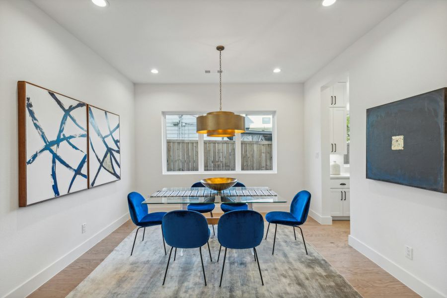 Furnished interior view inside a new home in , Dallas (Image 41).
