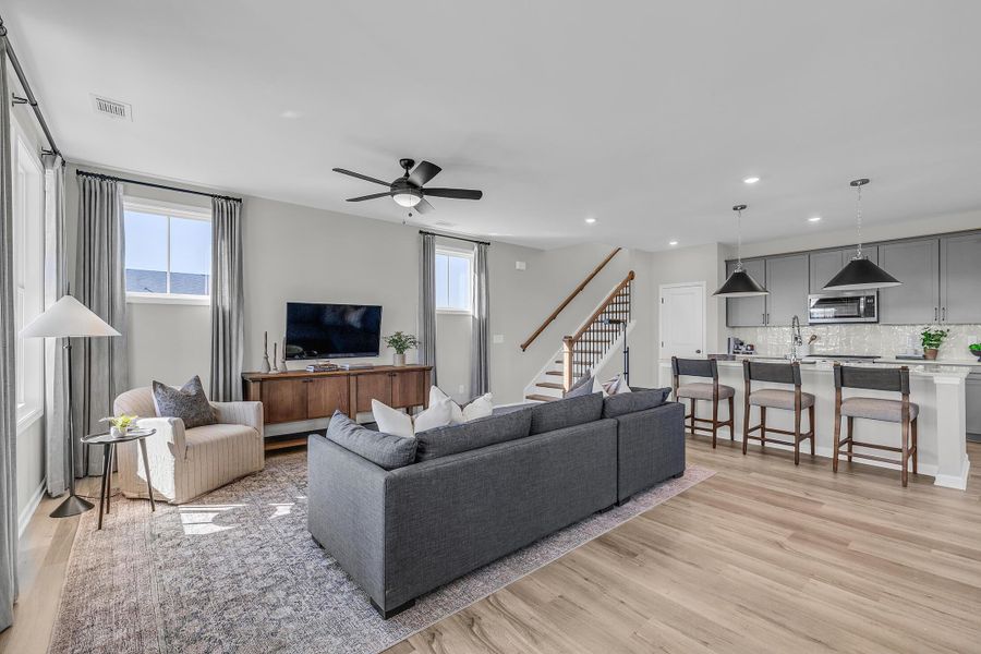 Furnished interior view inside a new home in Wildflower, Chattanooga (Image 4).