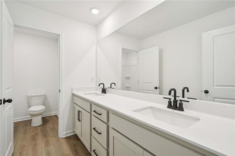 Furnished interior view inside a new home in The Estates at Casteel, Bethlehem (Image 8).