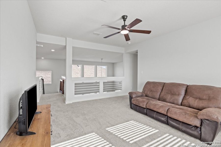 Furnished interior view inside a new home in August Fields, New Braunfels (Image 10).
