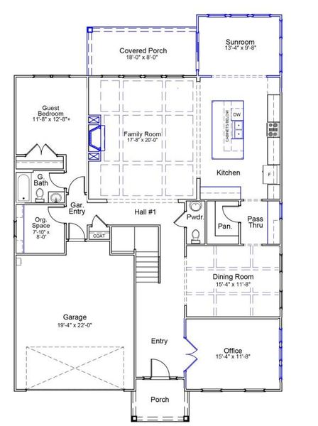 2D floor plan layout of this home in , Summerville, SC (Image 3).