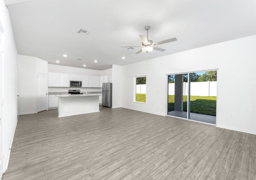 Open concept perfect for hosting