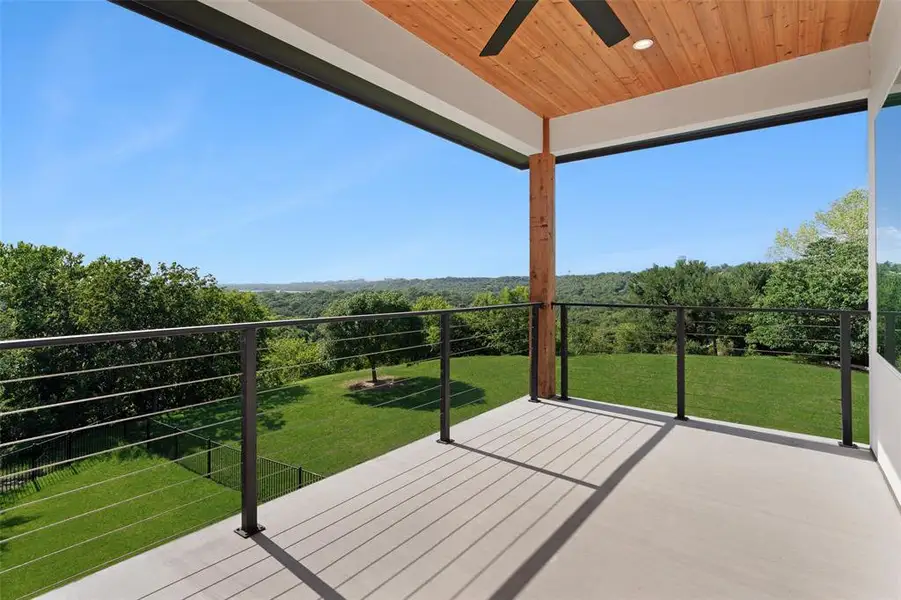 View from Upstairs balcony