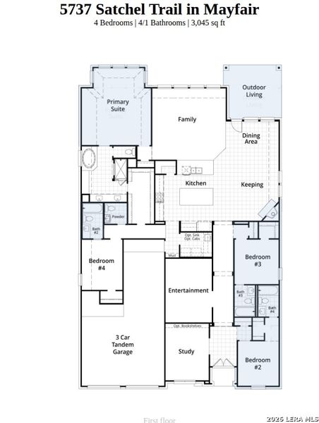 2D floor plan layout of this home in Mayfair, New Braunfels, TX (Image 2). 2D floor plan layout of this home in Mayfair, New Braunfels, TX (Image 2).