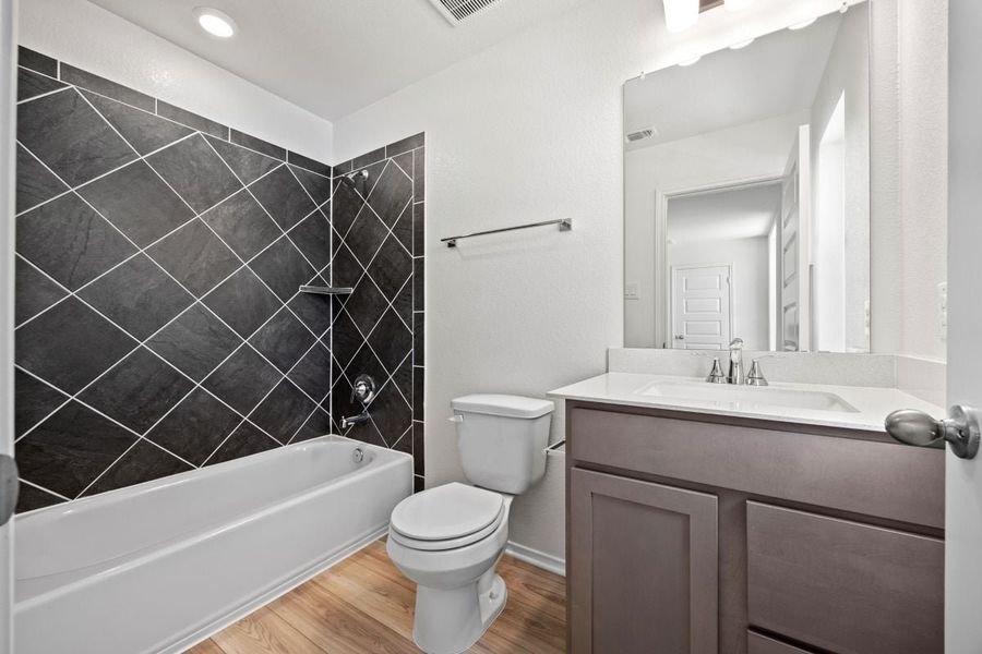Furnished interior view inside a new home in Salerno - Hallmark Collection, Round Rock (Image 15).