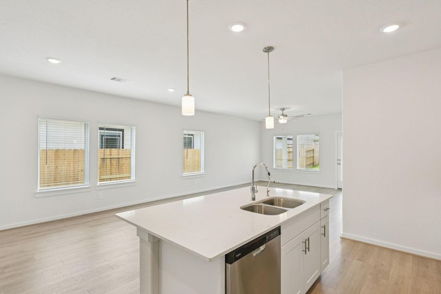 Furnished interior view inside a new home in Pine Lake Cove - Traditional Series, Montgomery (Image 8).