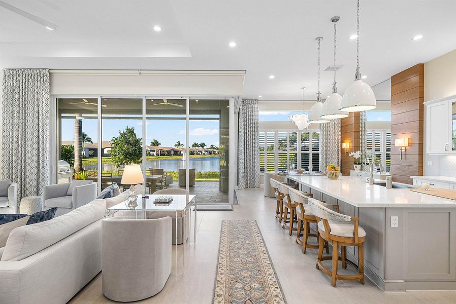Furnished interior view inside a new home in , Boynton Beach (Image 8).