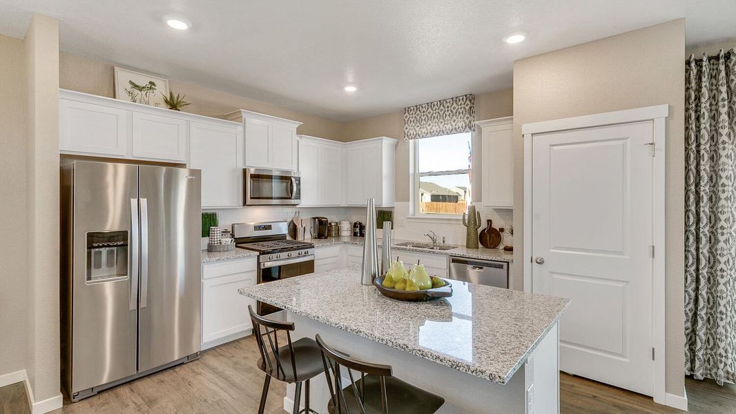 Furnished interior view inside a new home in The Ridge at Lorson Ranch, Colorado Springs (Image 8).