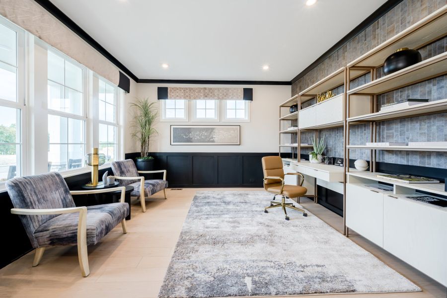 Representative furnished interior of a home built from the Clay by Fischer Homes in Veranda Manor, Canton (Image 9).