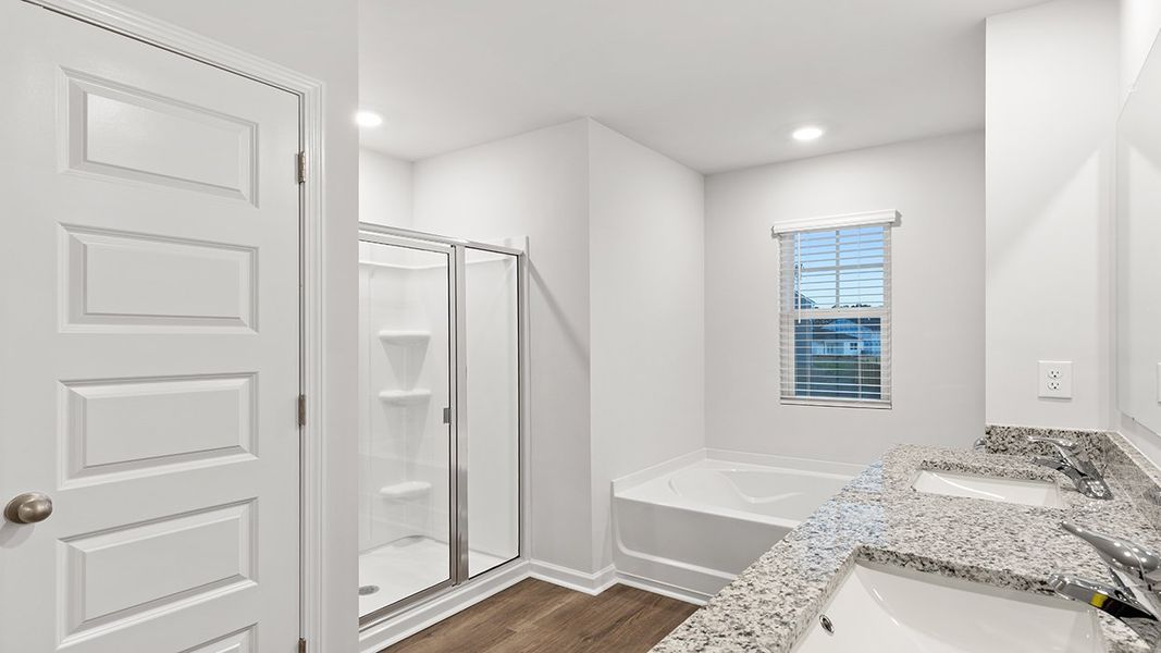 Furnished interior view inside a new home in Southwind Village, Evans (Image 9).