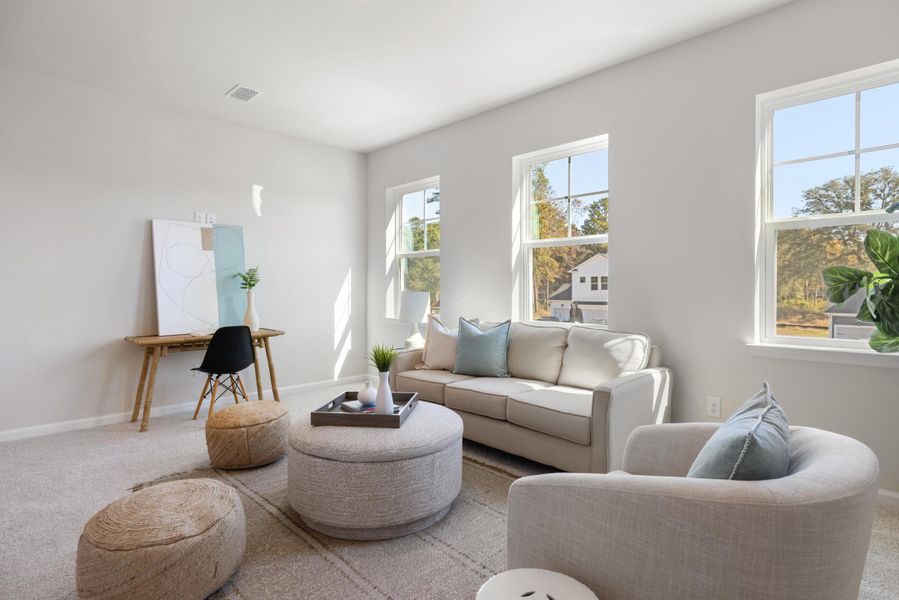 Furnished interior view inside a new home in The Oaks, Goose Creek (Image 20).