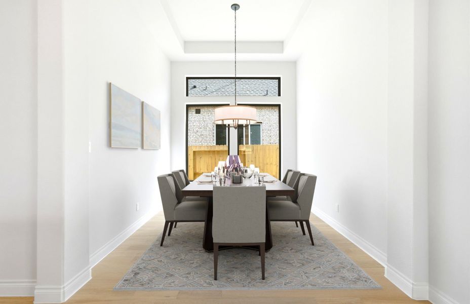 Furnished interior view inside a new home in The Highlands 55′, Porter (Image 5).