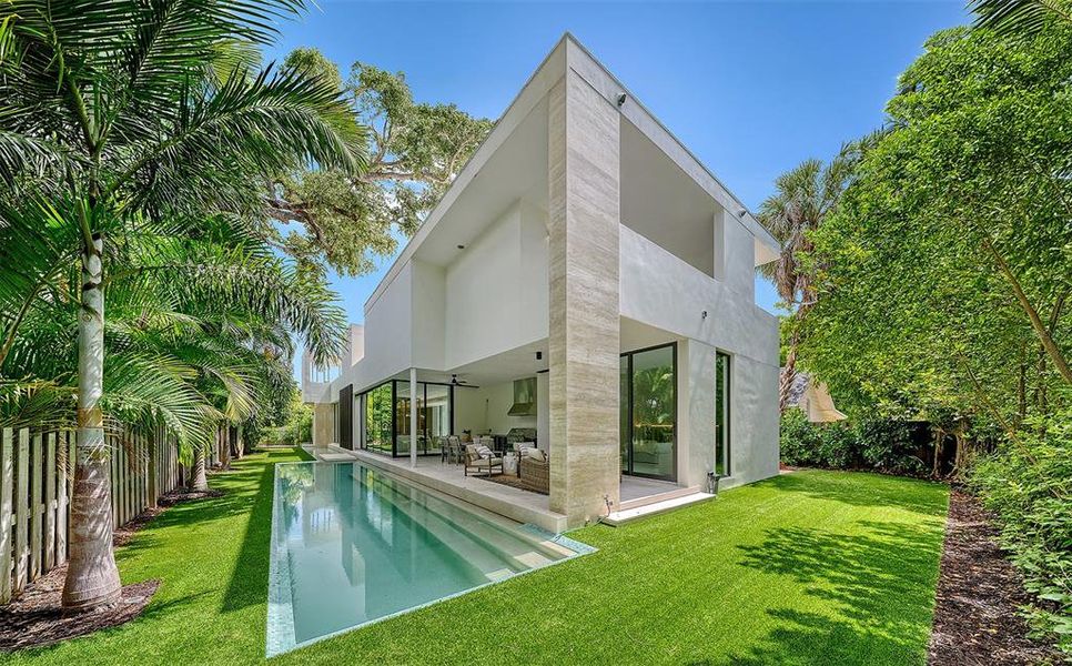 Exterior details and patio area of a home in , Sarasota (Image 27).