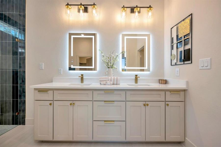 Furnished interior view inside a new home in , Fort Worth (Image 38).