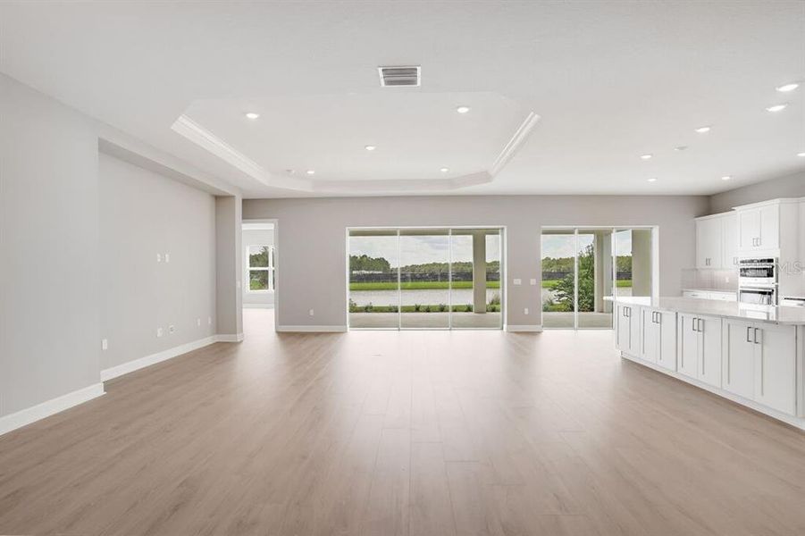 Spacious, unfurnished interior of a new home in Esplanade at Westview, Kissimmee (Image 28). Spacious, unfurnished interior of a new home in Esplanade at Westview, Kissimmee (Image 28).