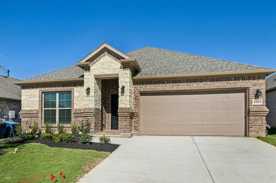 Front exterior of a new home in , Alvarado, TX, highlighting curb appeal (Image 1). Front exterior of a new home in , Alvarado, TX, highlighting curb appeal (Image 1).