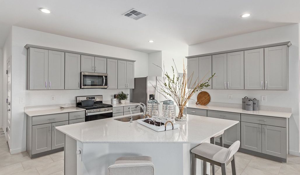 Representative furnished interior of a home built from the Kingston by D.R. Horton in Barnett Village, Marana (Image 16).